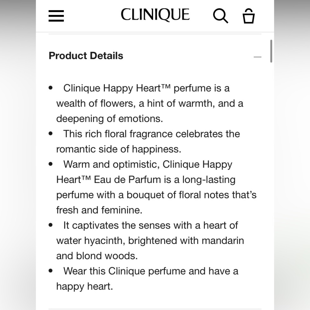 Clinique happy heart perfume 3.4 fl oz(100 ml) - Picture 5 of 6